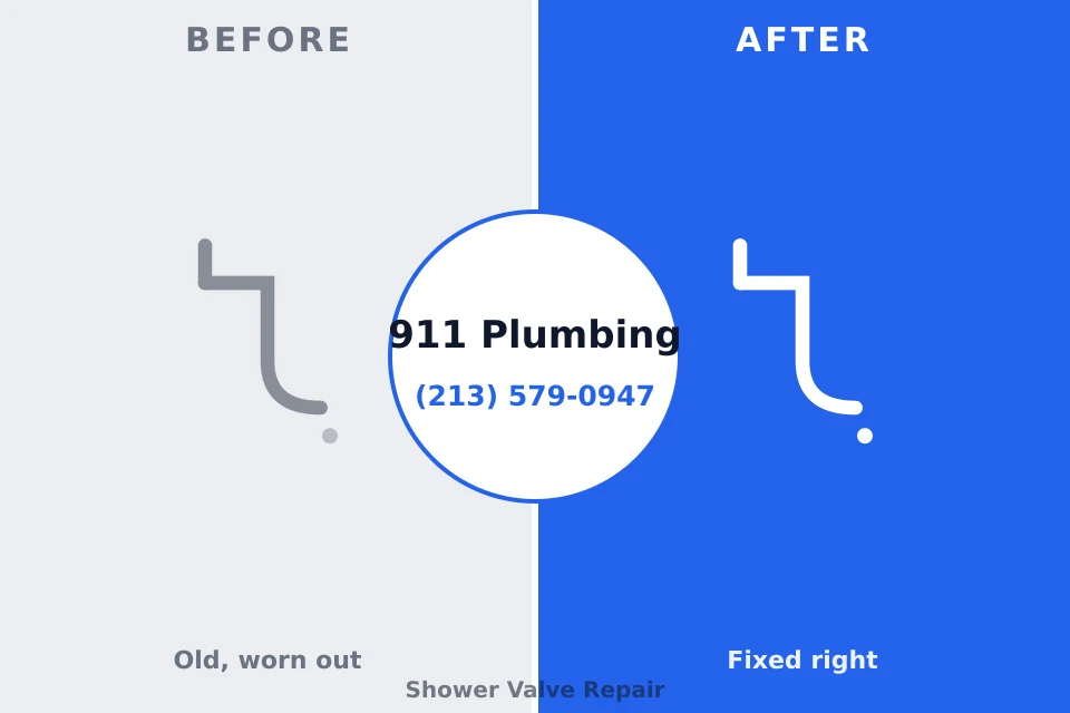 Before and after: plumbing repair Porter, IN